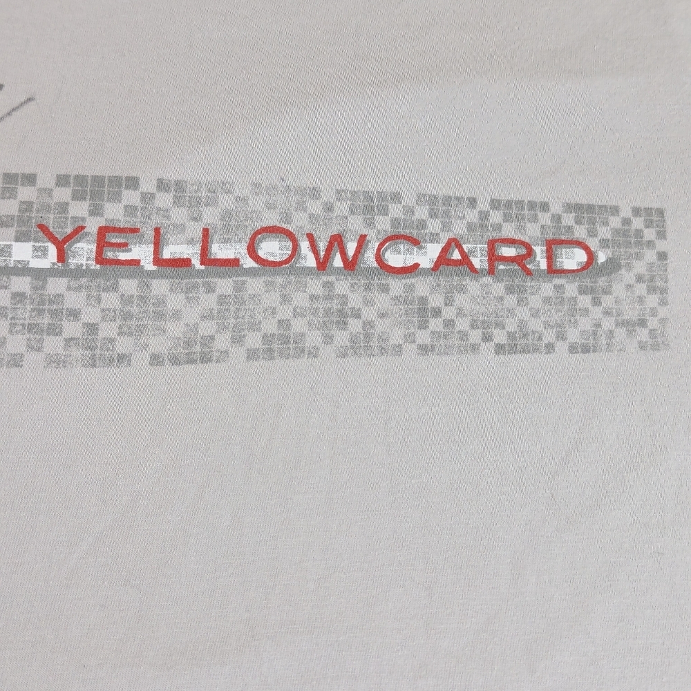Yellowcard Autographed Concert Tee Light Grey with Band Logo Small
